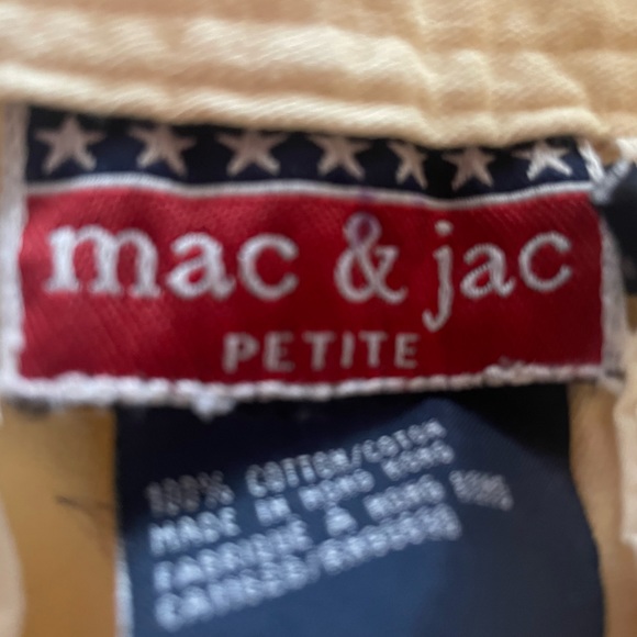 Mac& Jac yellow shorts petite - Picture 2 of 3
